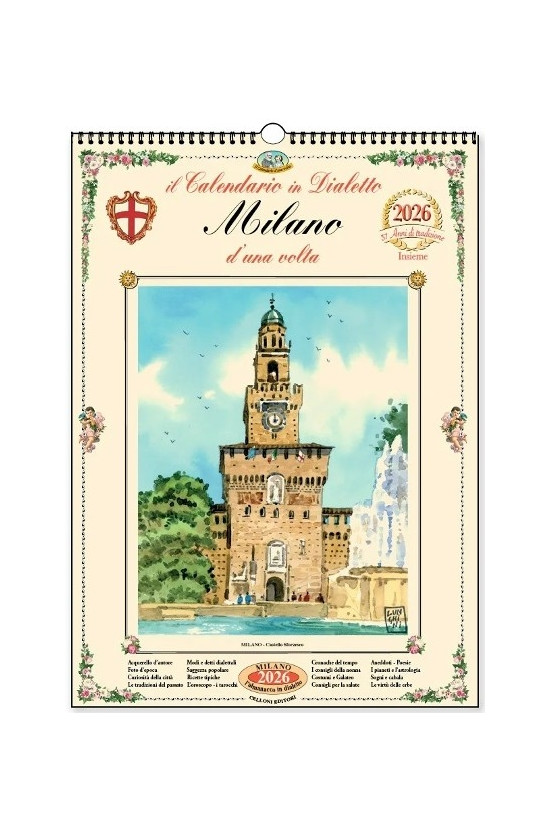 Calendario in dialetto Milano 2026