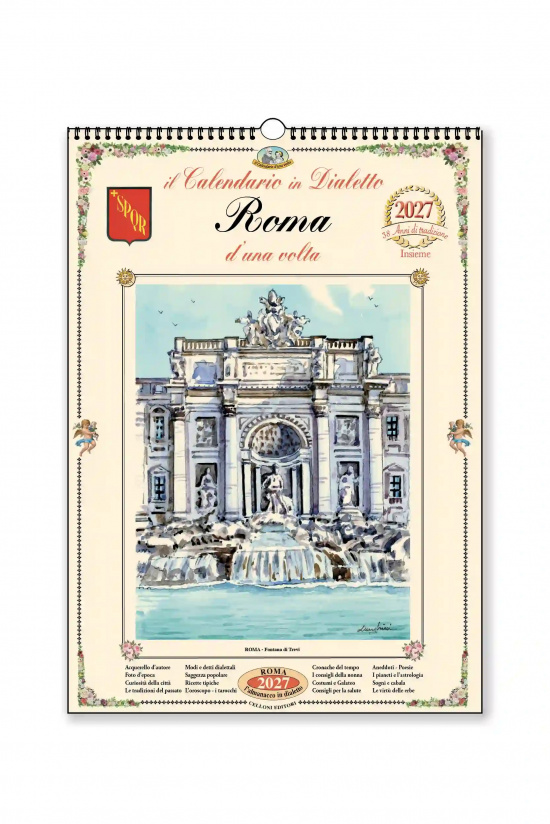 Calendario in dialetto Roma 2027