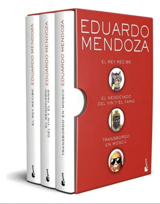 El rey recibe. El negociado del yin y el yang. Transbordo en Moscú. Estuche Eduardo Mendoza